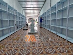 kệ sắt đa năng màu trắng