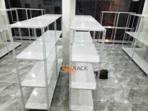 kệ sắt đa năng màu trắng