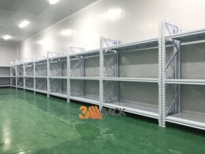 kệ sắt để nặng màu trắng