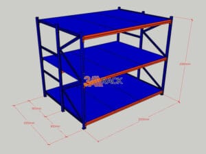 kệ trung tải khoang ghép đôi