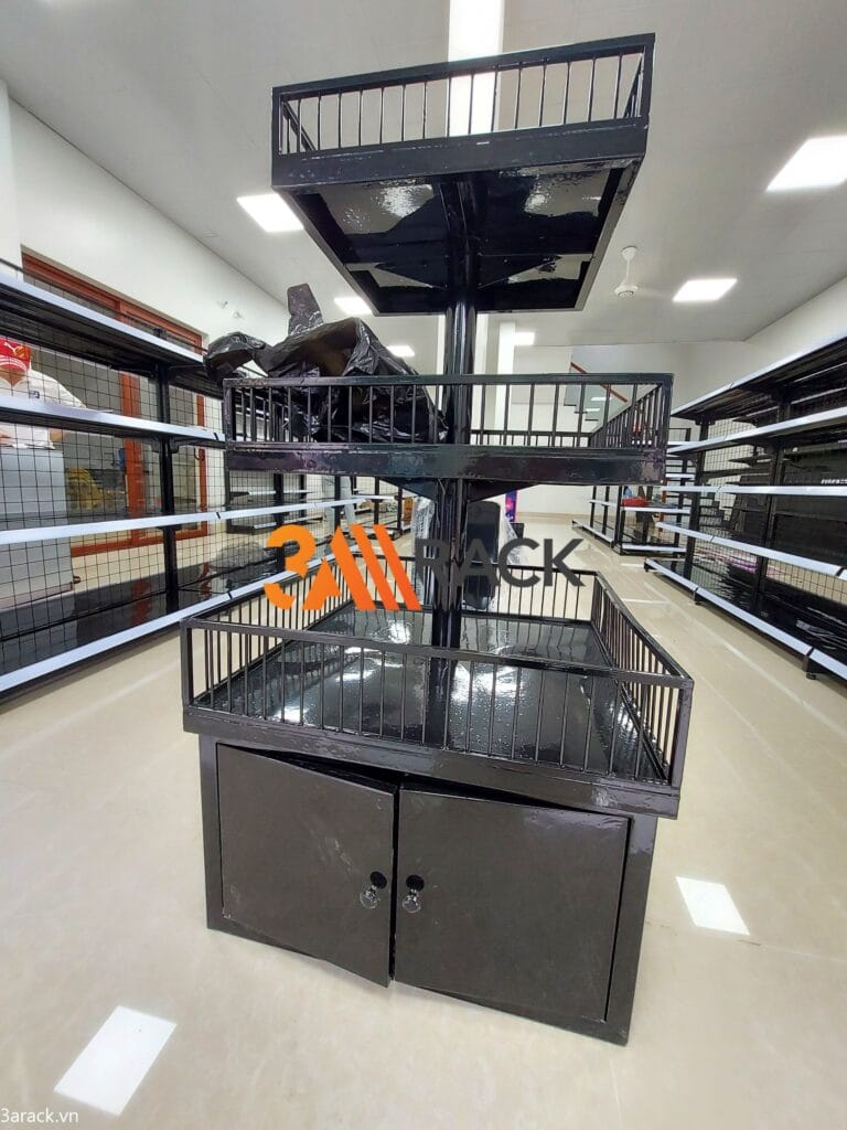 Ụ khuyến mại 3 tầng có ngăn có cánh để đồ