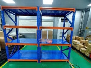 Kệ sắt để hàng kho xưởng 4 tầng